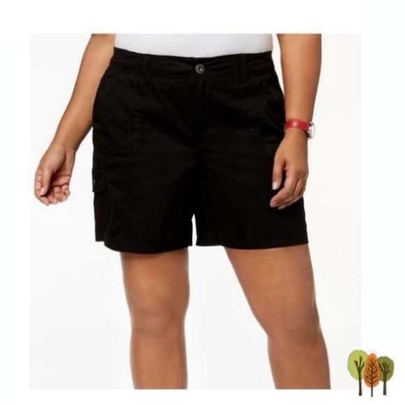 Style & Co. Pants - Plus Size Cargo Shorts - Black NWT Style & Co